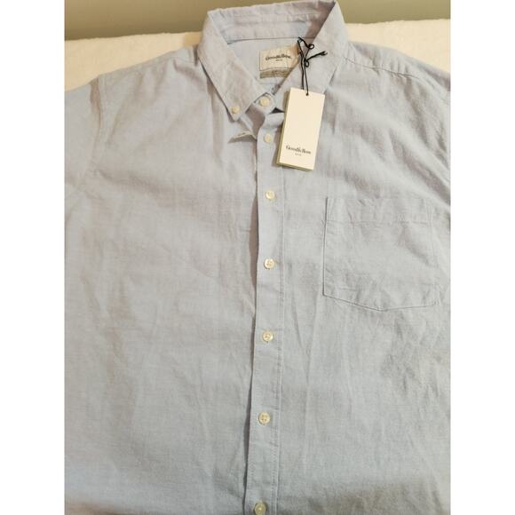 Goodfellow NWT Flannel Shirt Mens XL Blue Long Sleeve Preppy Classic Gorpcore - Picture 4 of 9